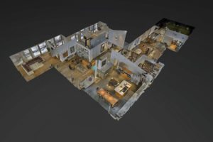 dollhouse 3D view of a home provided by a Matterport tour by TNHometour